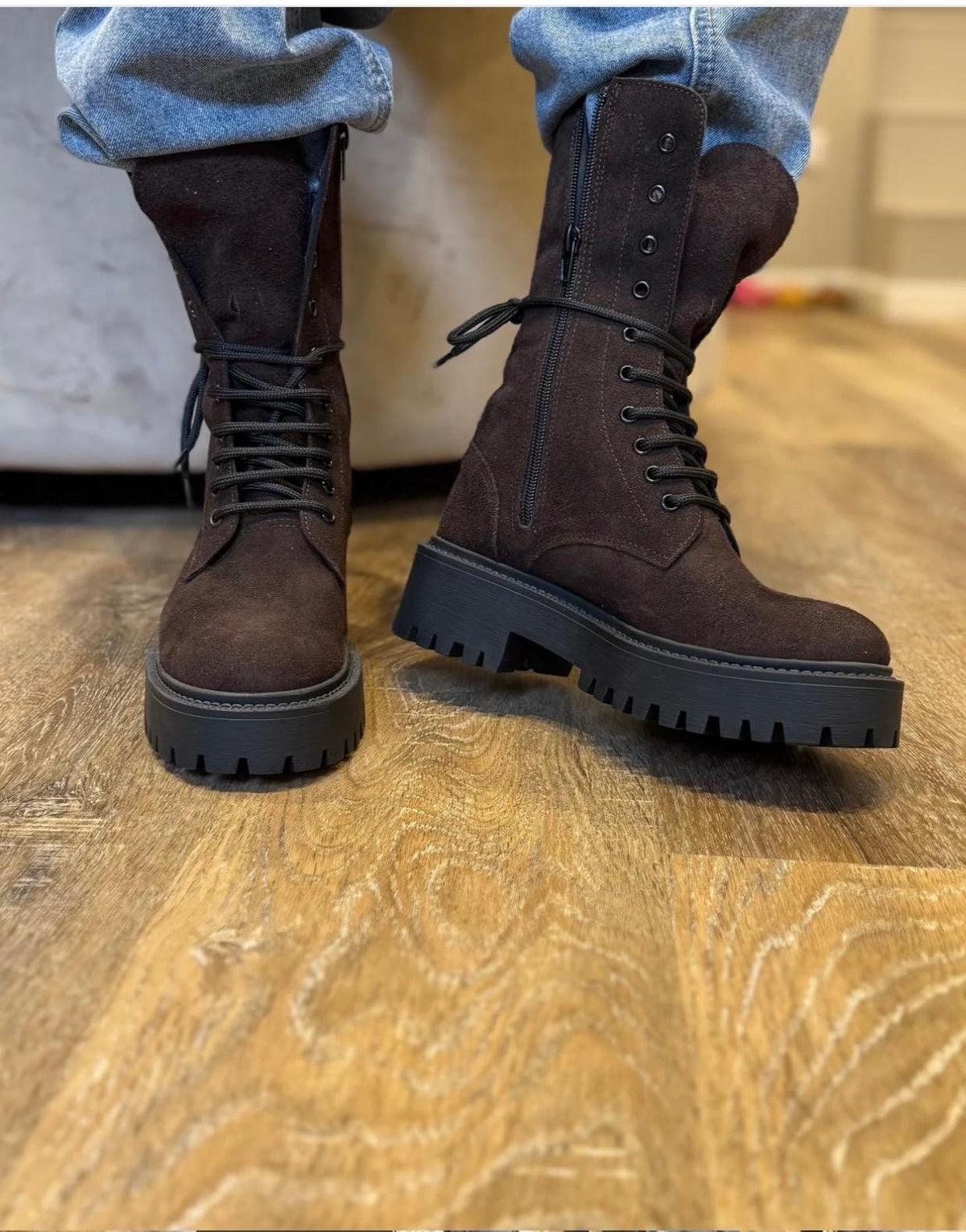 Anfibi Chocolate Brown