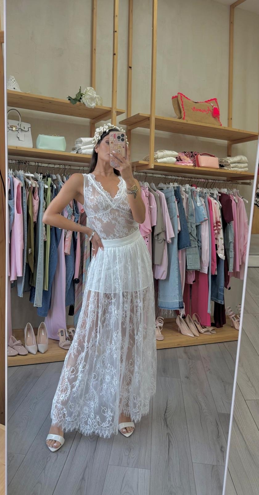 Top White Lace Lumina