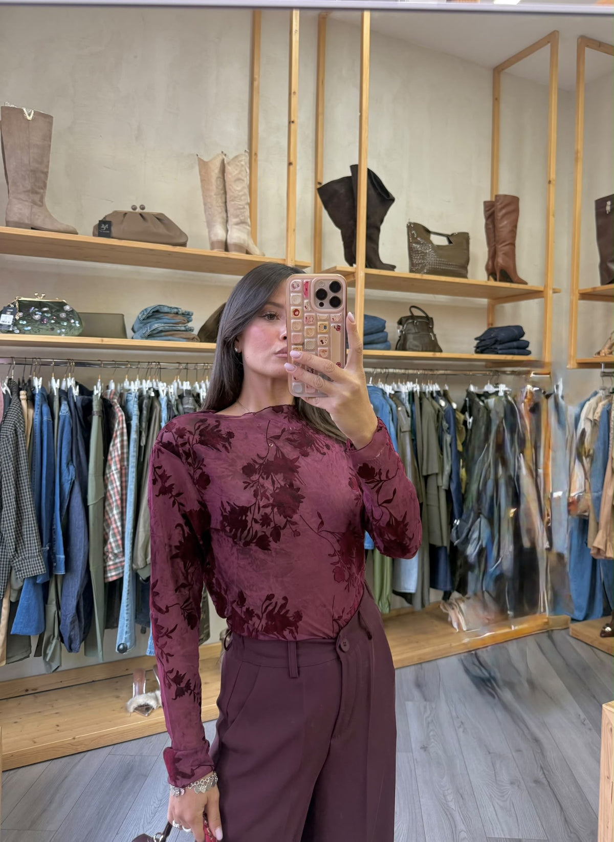 Maglia Burgundy Velour