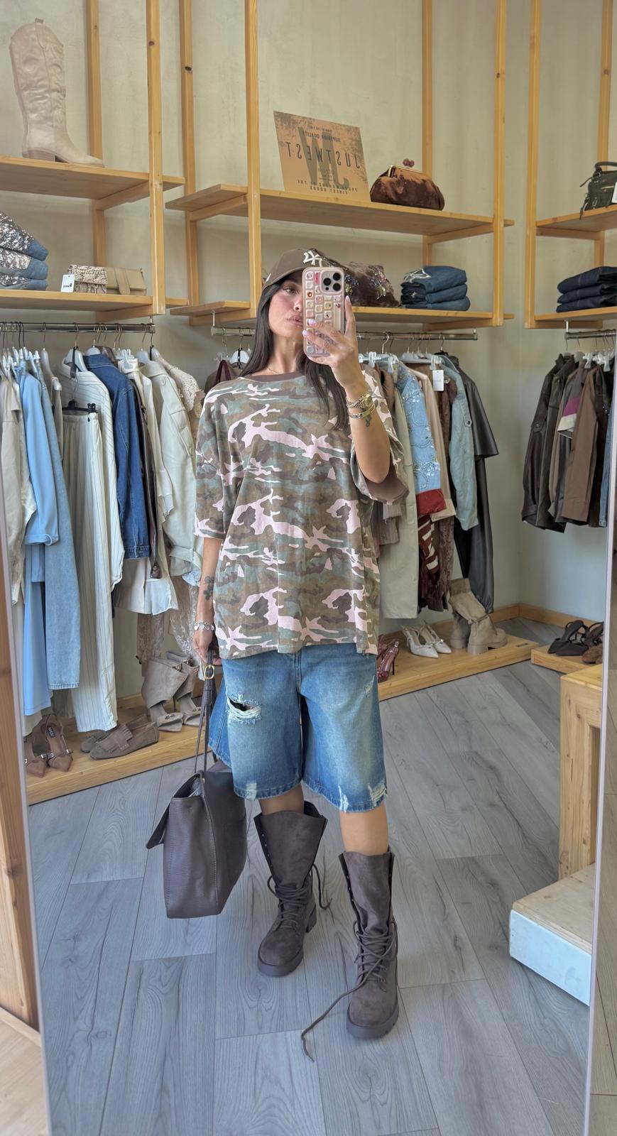 T-Shirt Military Pastel