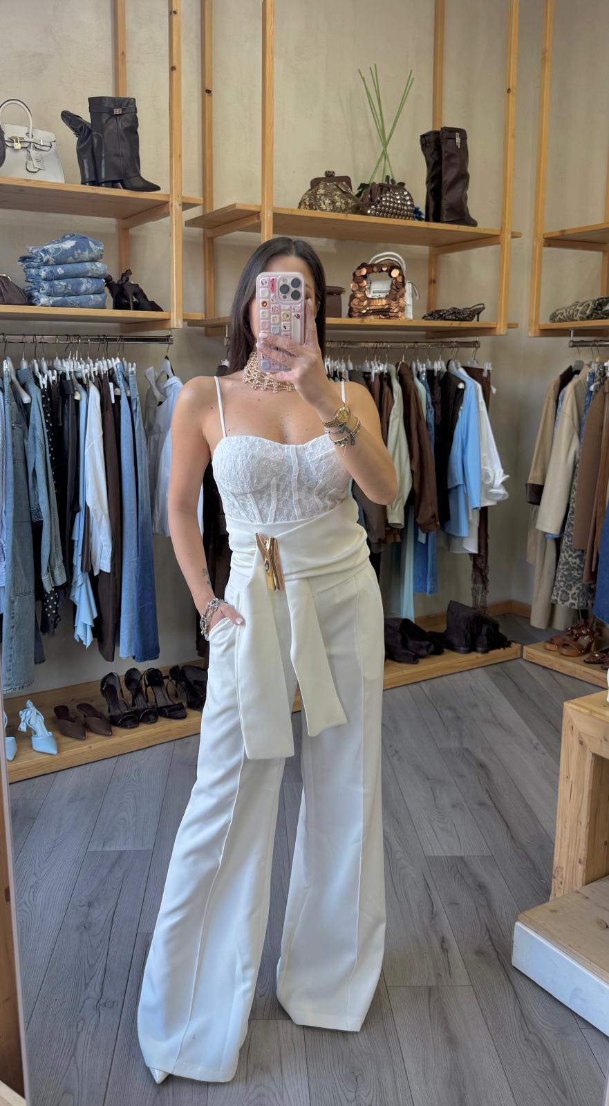 Pant fusciacca vita alta