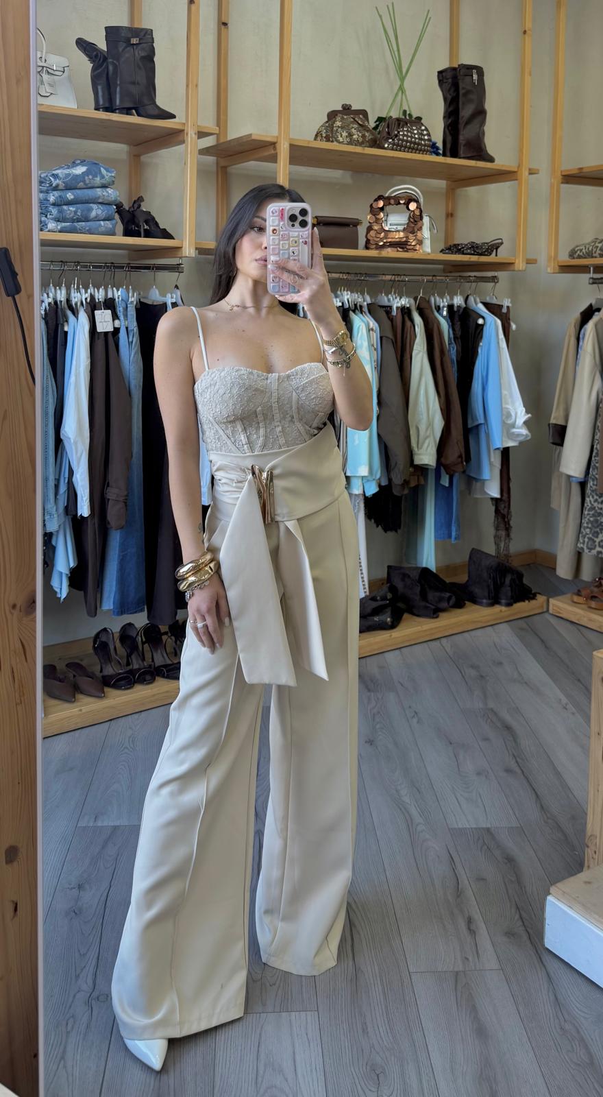 Pant fusciacca vita alta