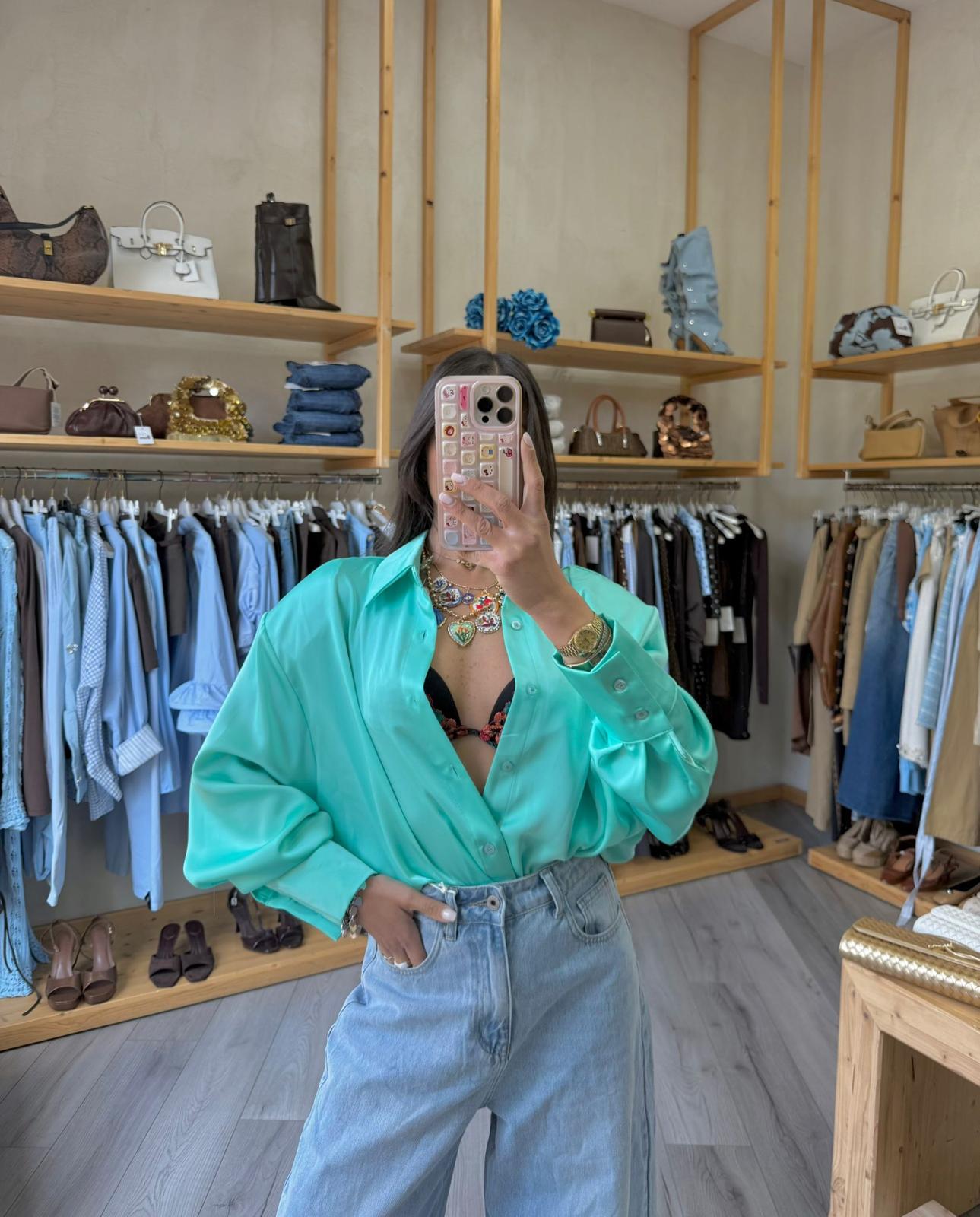 Camicia satin just west