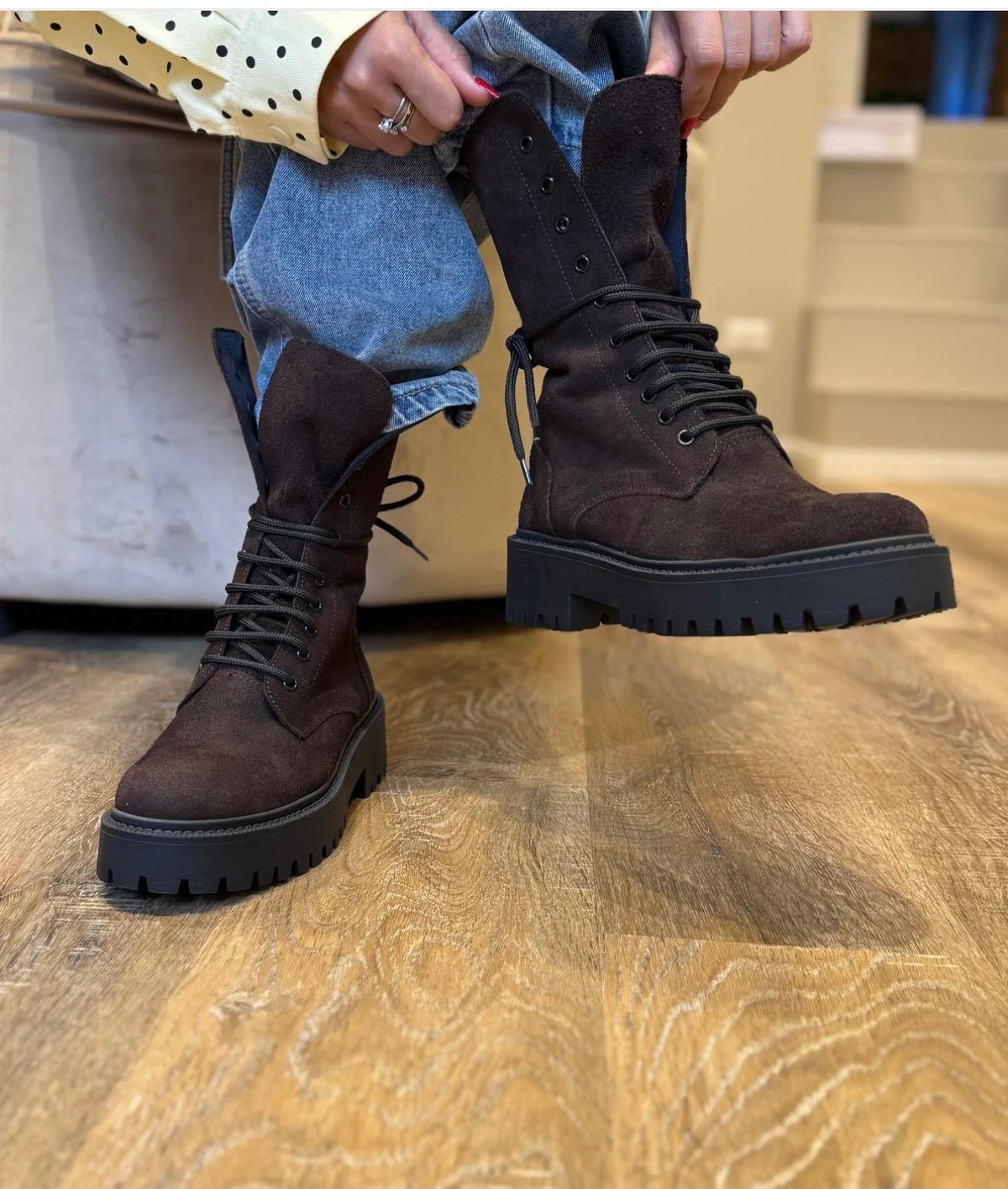 Anfibi Chocolate Brown