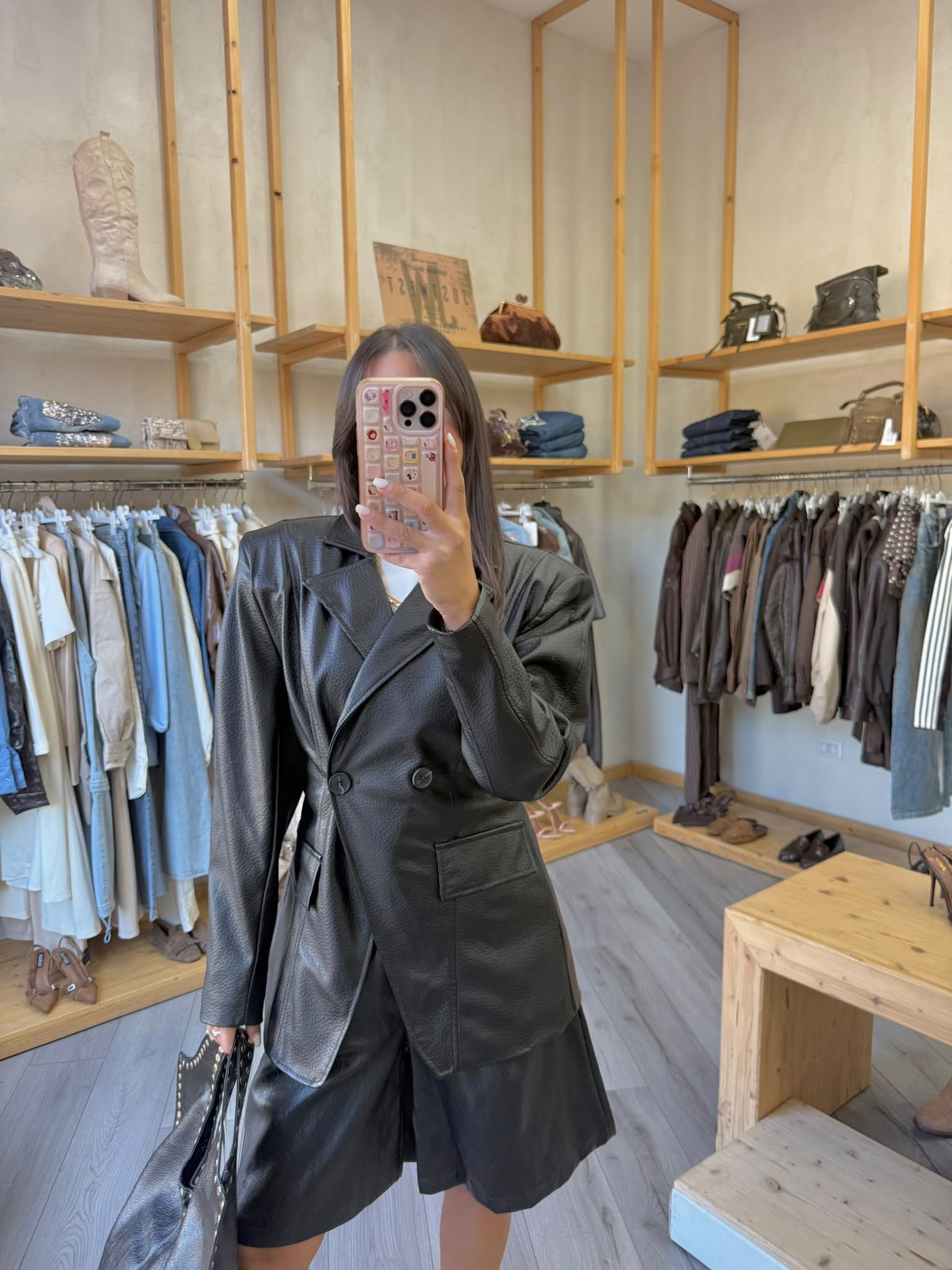 Giacca Blazer Pelle Just West