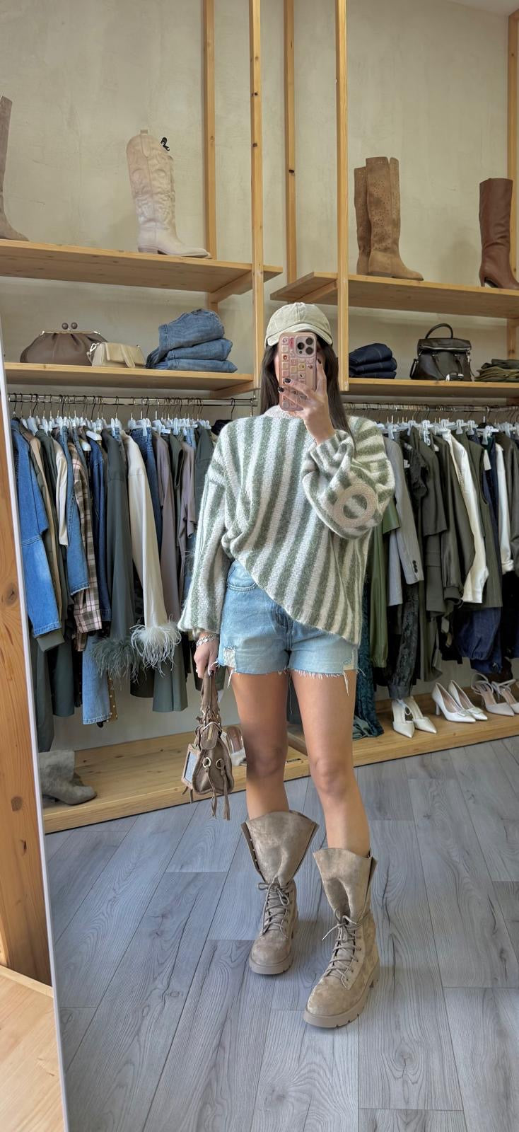 Pullover Mint Stripe