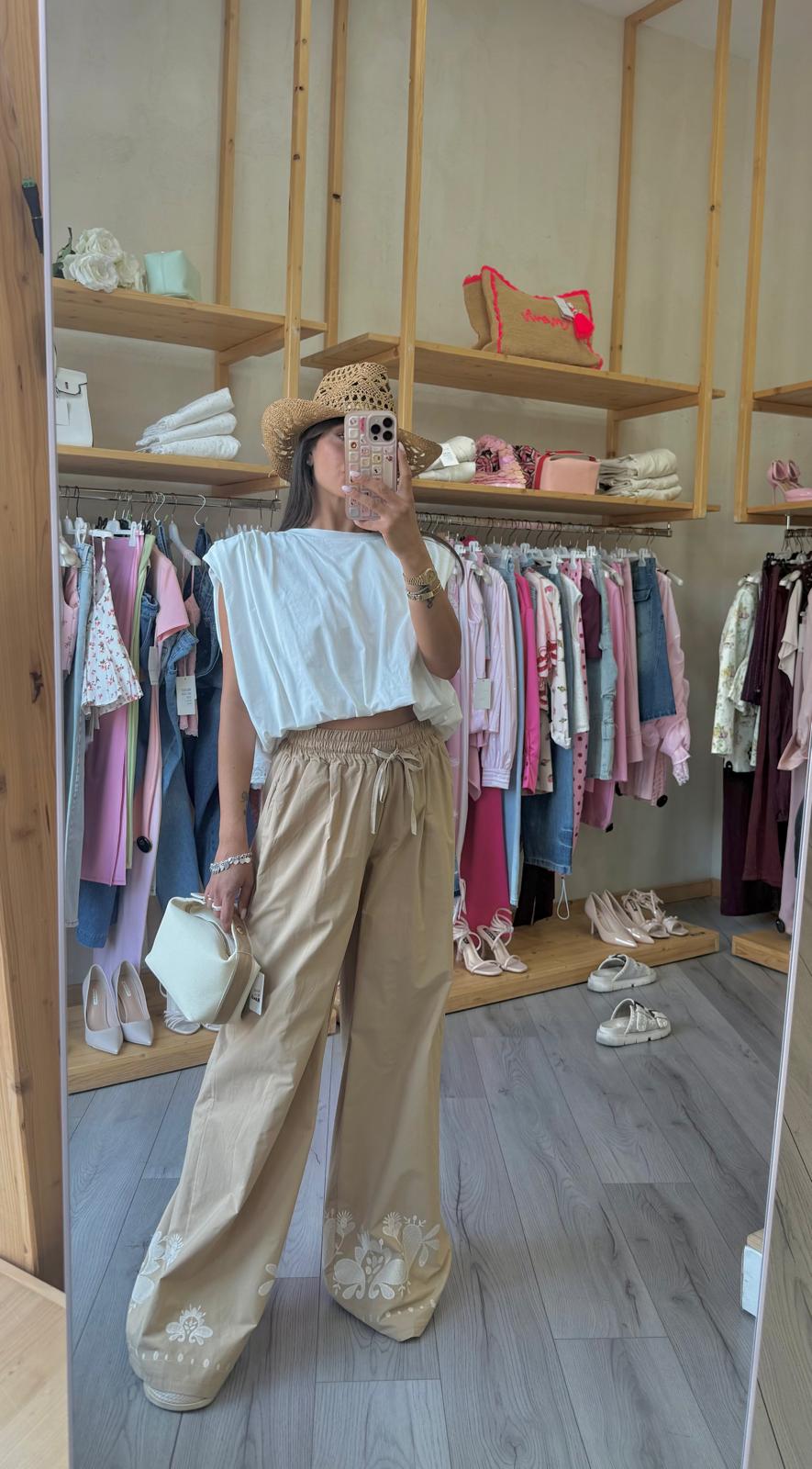 Pantalone Beige