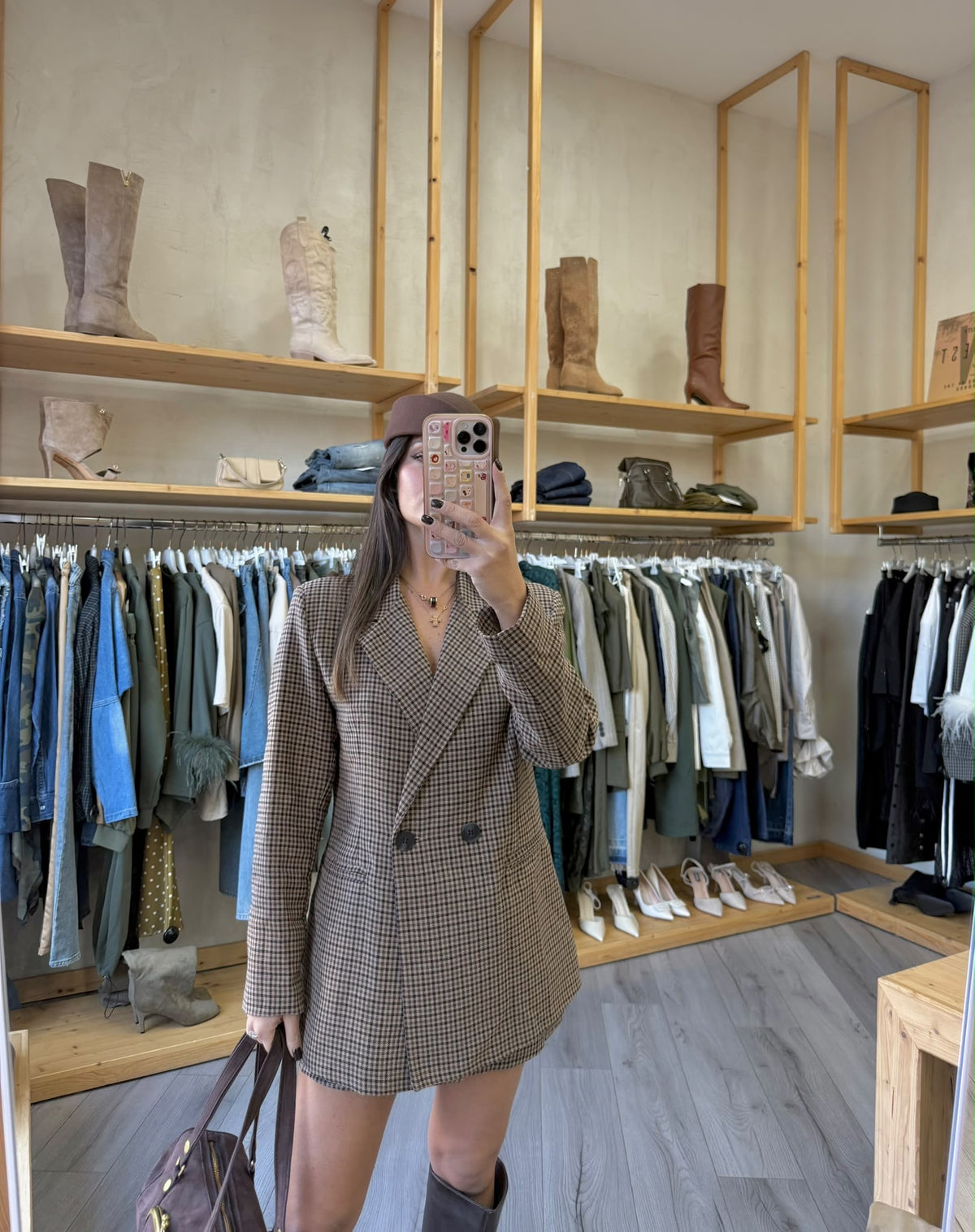 Giacca Blazer Tartan