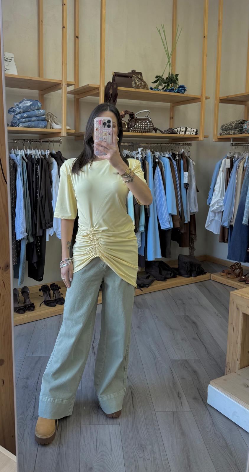 T-shirt drappeggio