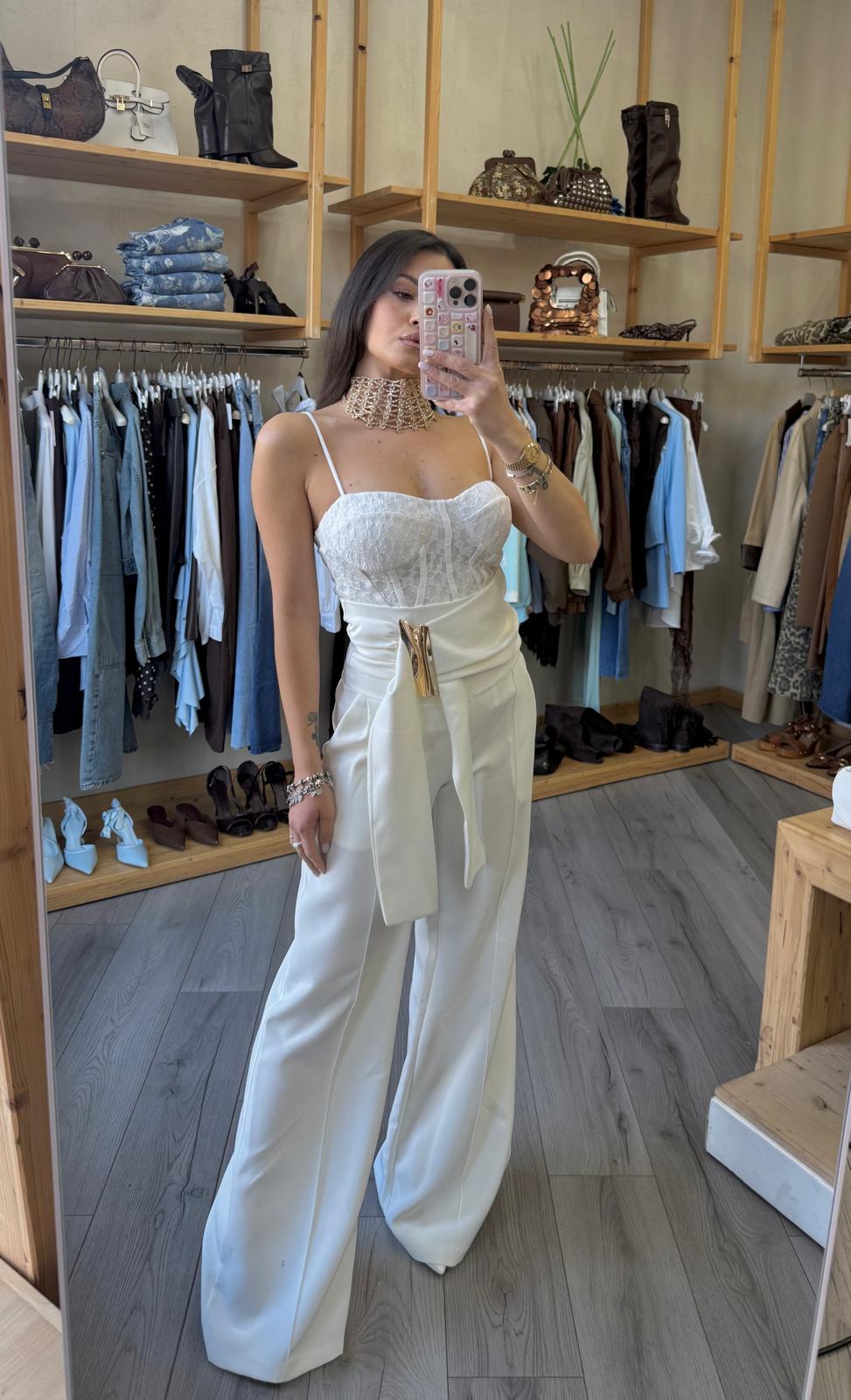 Pant fusciacca vita alta