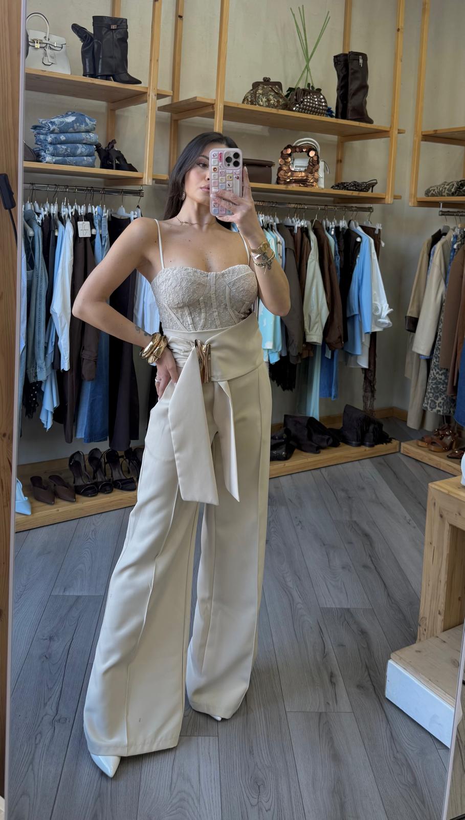 Pant fusciacca vita alta