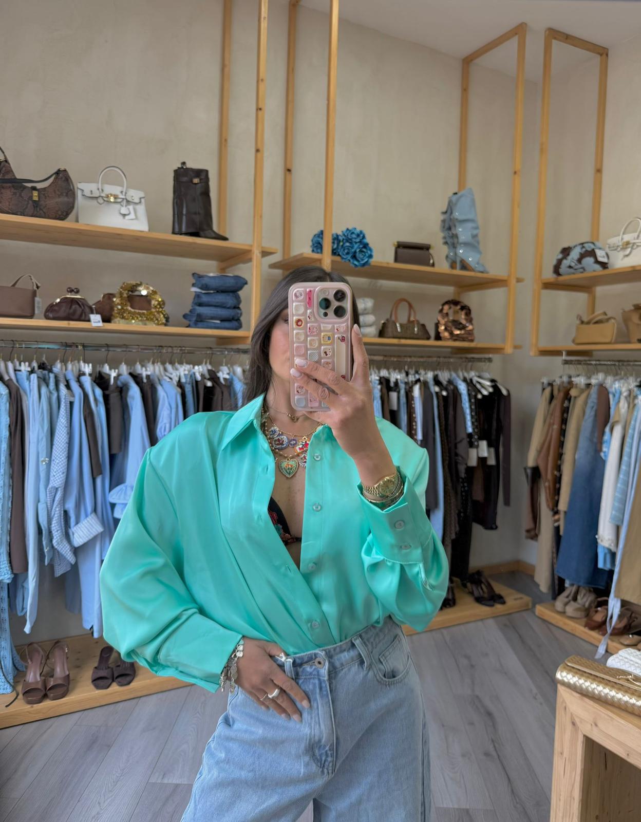 Camicia satin just west