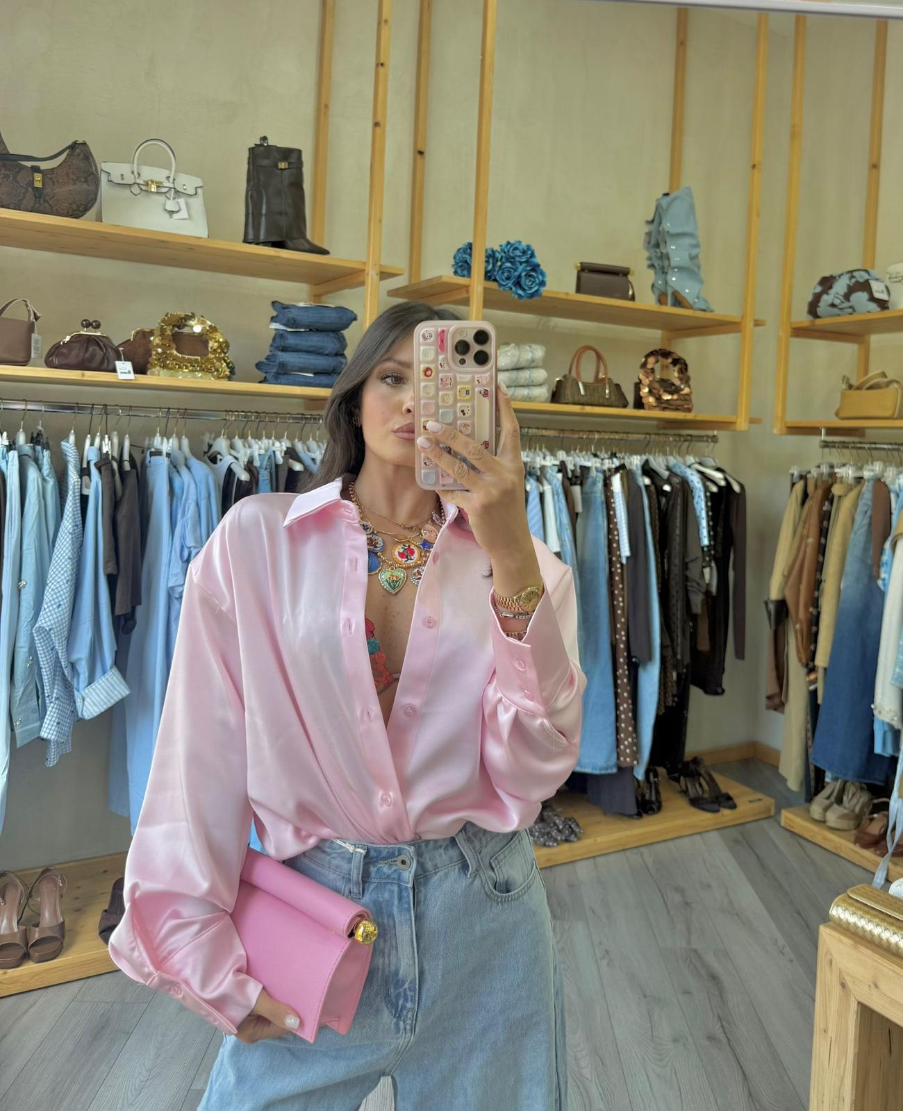 Camicia satin just west