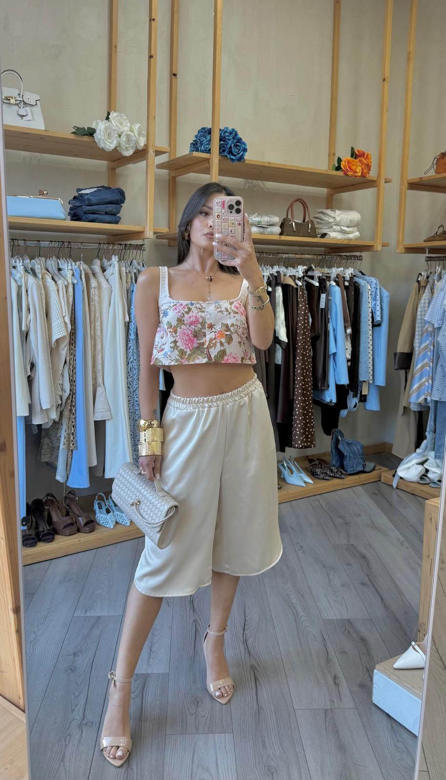 Crop Top Beige