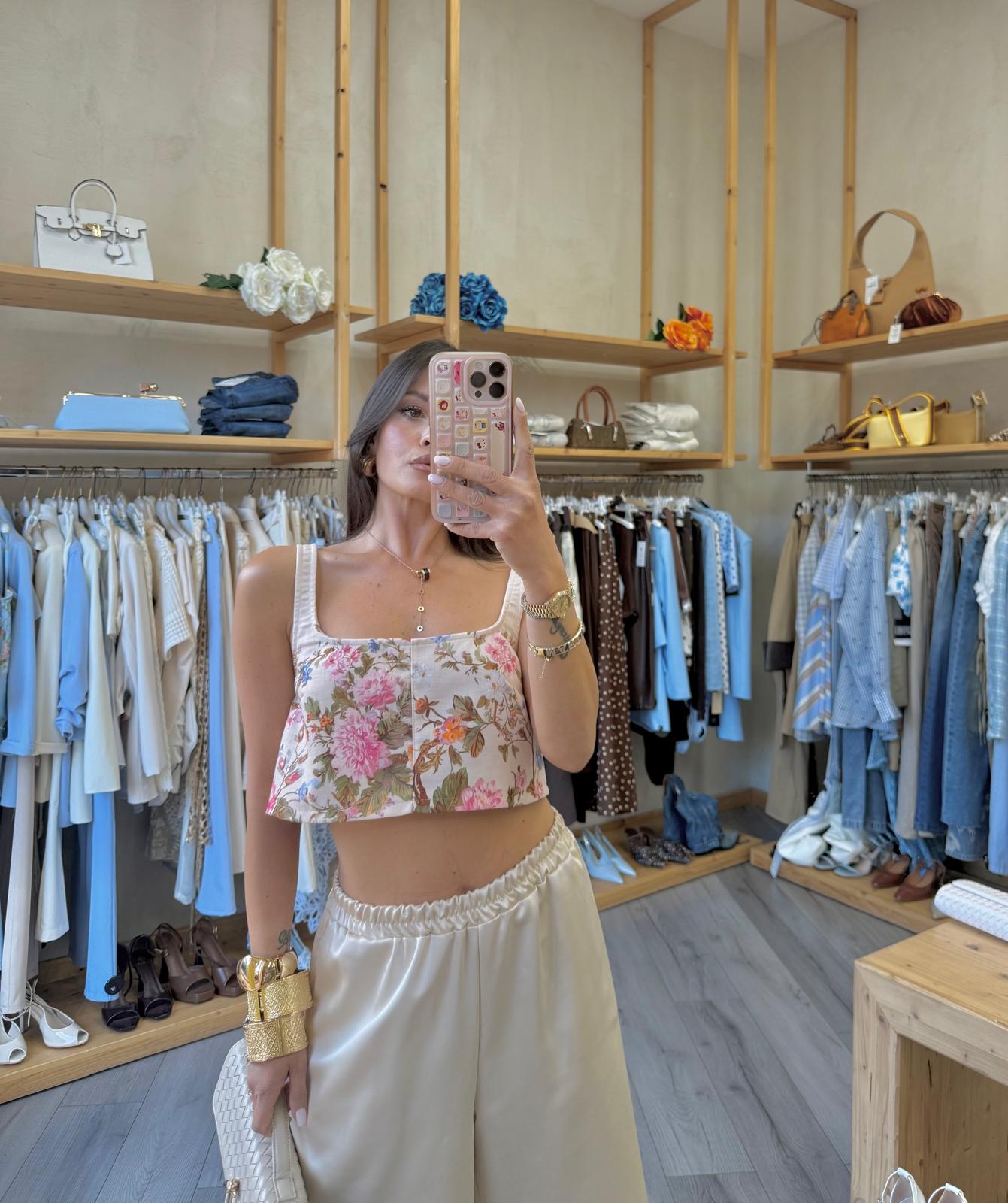 Crop Top Beige