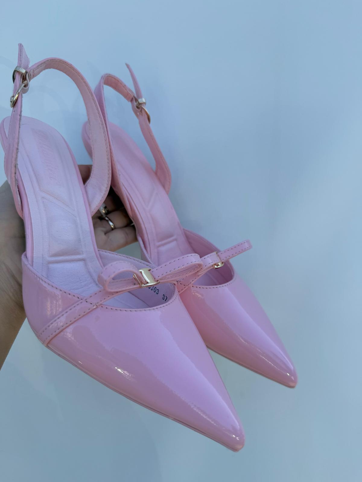 Decolletè Rosa Fiocco