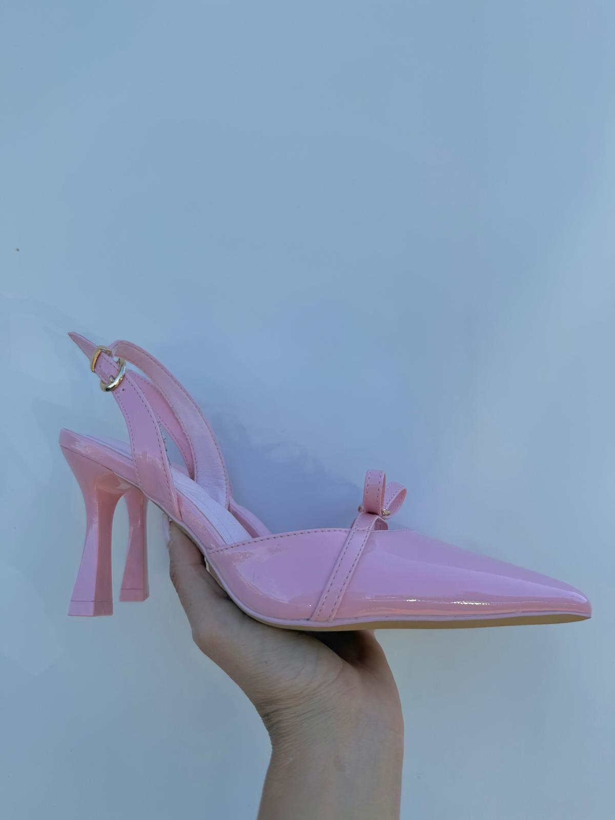 Decolletè Rosa Fiocco