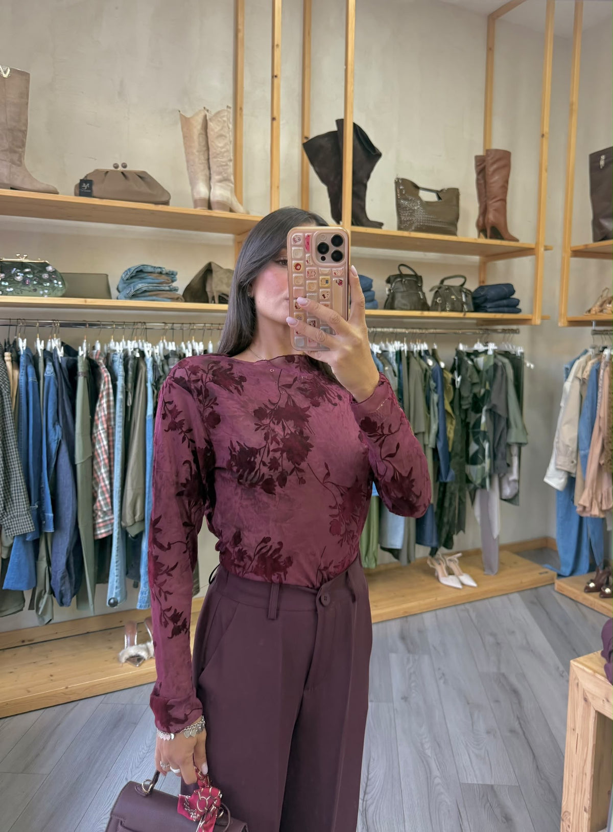 Maglia Burgundy Velour