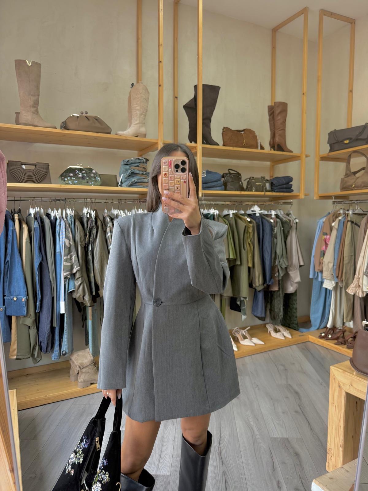Blazer Dress Grey