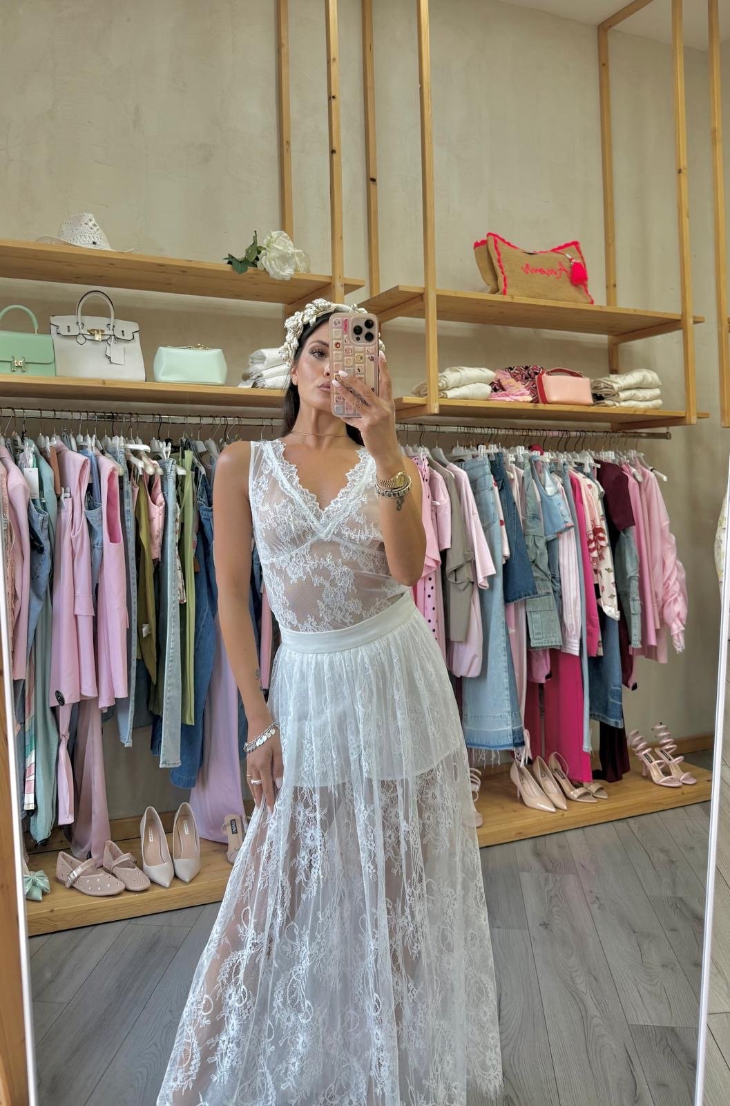 Top White Lace Lumina
