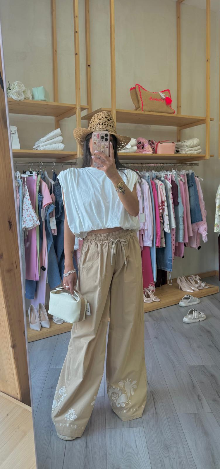 Pantalone Beige