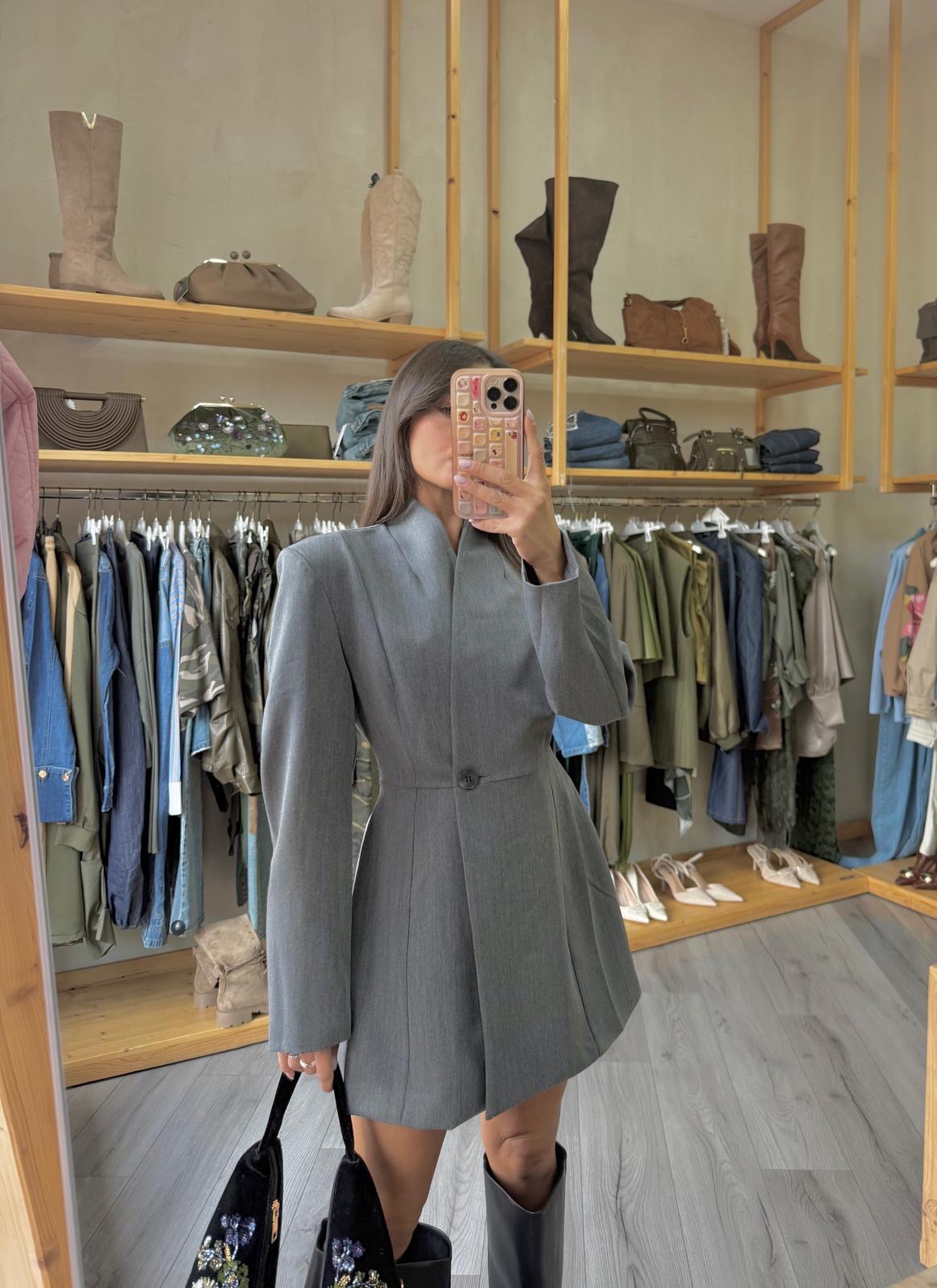 Blazer Dress Grey