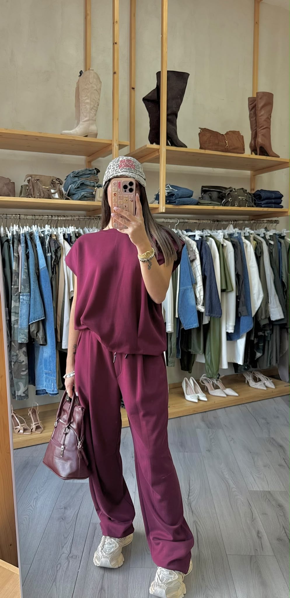 Pant Tuta Cherry Red
